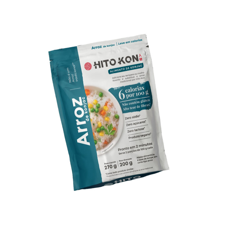 Embalagem Hito Kon Arroz — shirataki de konjac