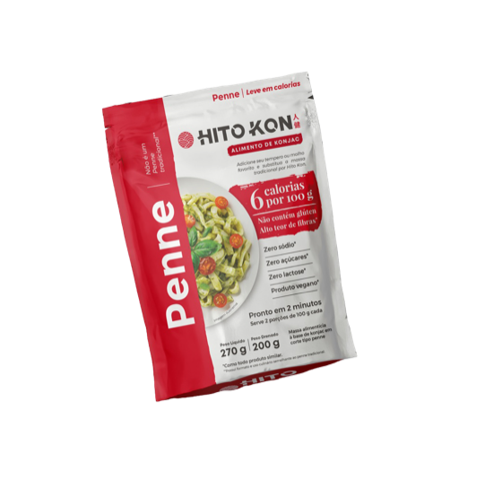 Embalagem Hito Kon Penne — shirataki de konjac, 270 g